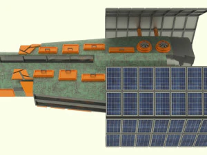 Zenit - z spaceship 3D Model