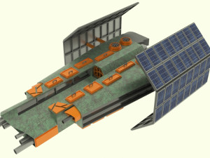 Zenit - z spaceship Model 3D