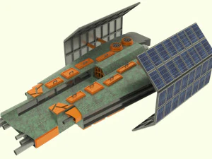 Zenit - z spaceship 3D Model