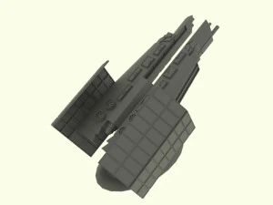 Zenit - z spaceship 3D Model
