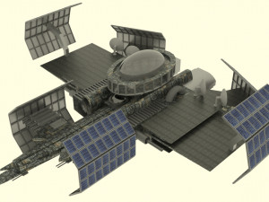 Zenit spaceship station 3D Model