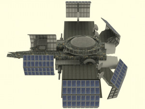 Zenit spaceship station Model 3D