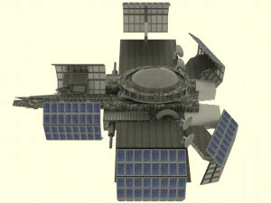 Zenit spaceship station 3D Model
