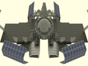 Zenit spaceship station Model 3D