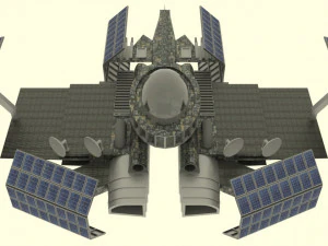 Zenit spaceship station 3D Model