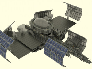 Zenit spaceship station Model 3D
