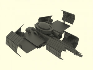 Zenit spaceship station Model 3D