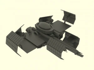 Zenit spaceship station 3D Model
