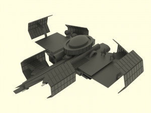 Zenit spaceship station Model 3D
