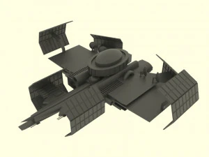 Zenit spaceship station 3D Model