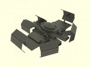 Zenit spaceship station 3D Model
