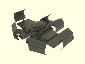 Zenit spaceship station Model 3D