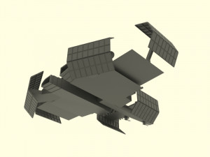 Zenit spaceship station Model 3D