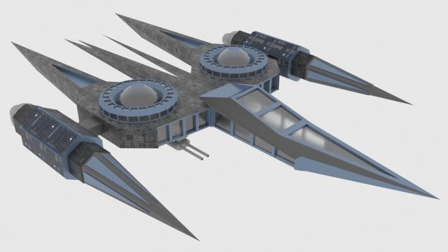 Zenit-a spaceship Model 3D .c4d .max .obj .3ds .fbx .stl .blend 