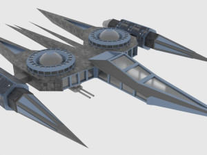 Zenit-a spaceship Model 3D