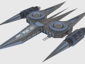 Zenit-a spaceship 3D Model