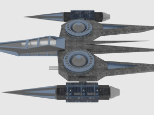 Zenit-a spaceship Model 3D