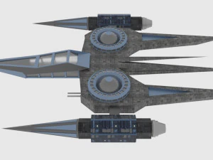 Zenit-a spaceship 3D Model
