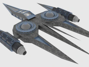 Zenit-a spaceship 3D Model