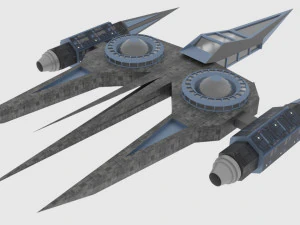 Zenit-a spaceship 3D Model