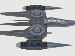 Zenit-a spaceship Model 3D