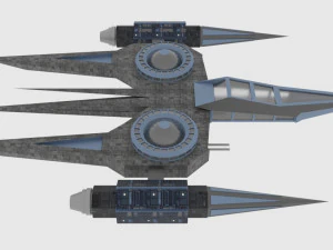 Zenit-a spaceship 3D Model