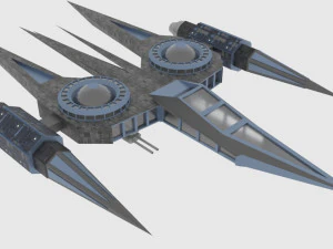 Zenit-a spaceship 3D Model