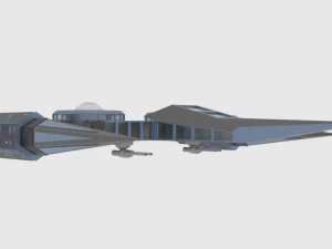 Zenit-a spaceship 3D Model