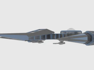 Zenit-a spaceship 3D Model