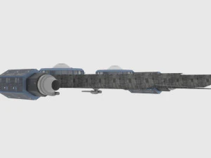 Zenit-a spaceship 3D Model