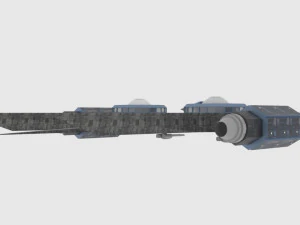 Zenit-a spaceship 3D Model