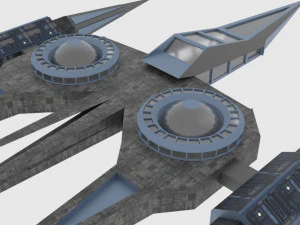 Zenit-a spaceship 3D Model