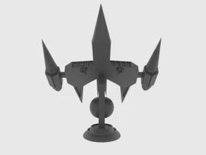 Zenit-a spaceship 3D Model