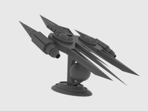 Zenit-a spaceship 3D Model