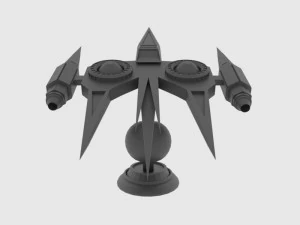 Zenit-a spaceship 3D Model