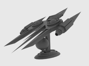 Zenit-a spaceship 3D Model