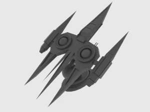 Zenit-a spaceship 3D Model