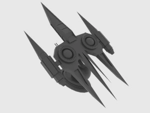 Zenit-a spaceship 3D Model