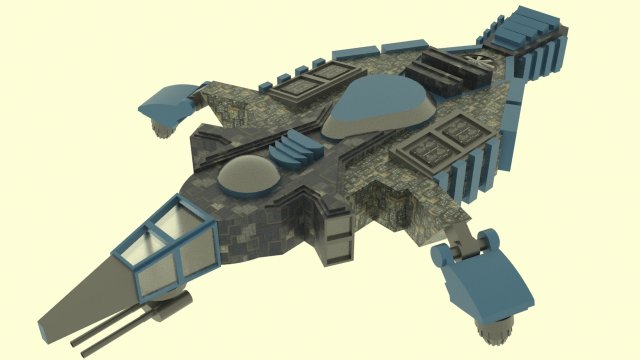 Zenit-e spaceship 3D Модель .c4d .max .obj .3ds .fbx .stl .blend 
