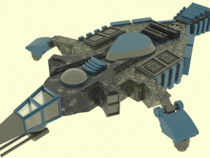 Zenit-e spaceship Modèle 3D