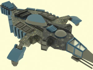 Zenit-e spaceship 3D Model