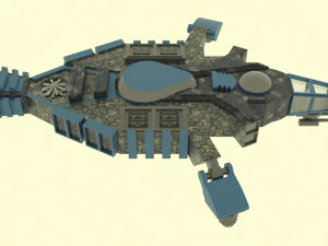 Zenit-e spaceship 3D Model