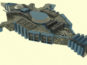Zenit-e spaceship 3D Модель