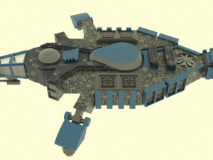 Zenit-e spaceship 3D Модель