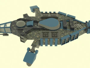 Zenit-e spaceship 3D Model