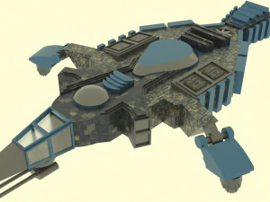 Zenit-e spaceship 3D Model