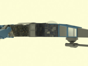 Zenit-e spaceship 3D Модель