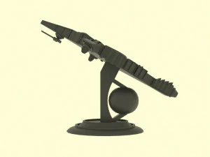 Zenit-e spaceship 3D Model