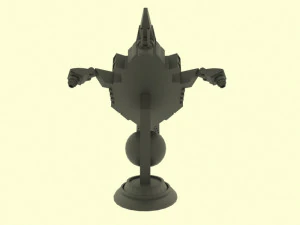 Zenit-e spaceship 3D Model