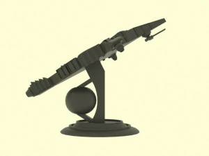 Zenit-e spaceship 3D Model